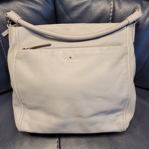 Kate Spade Gray Leather Shoulder Bag